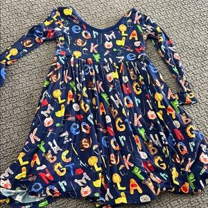 Little Sleepies Colorful Alphabet Kids Dress with Pockets!